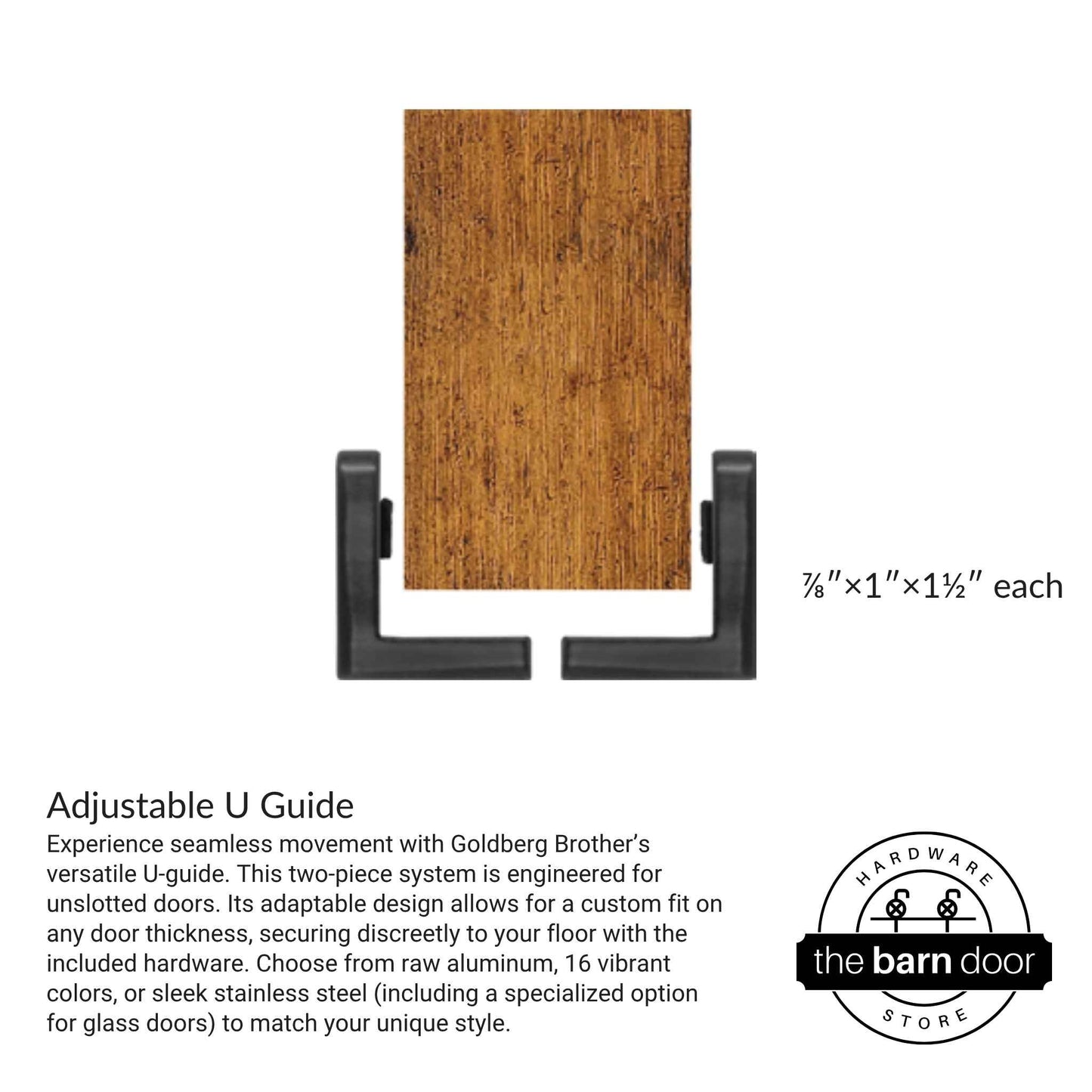 Stainless Steel Adjustable U Floor Guide