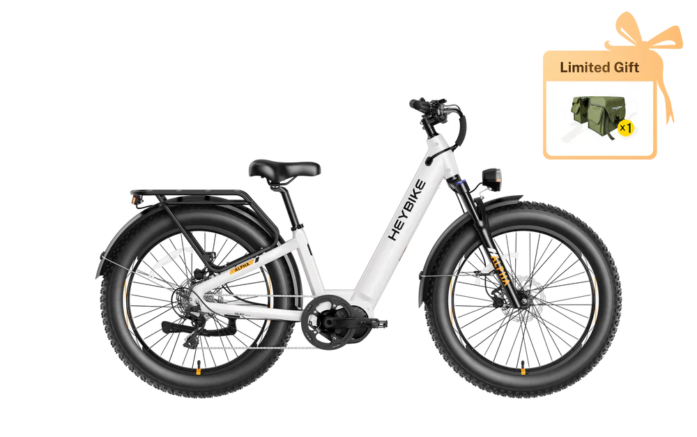 Heybike Alpha Electric Bike - Top Speed 28 MPH