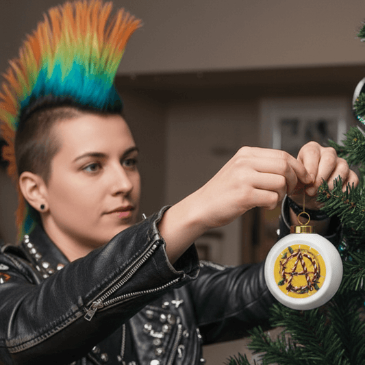 Anarchy Christmas Ornament - 4LibertyShop.com
