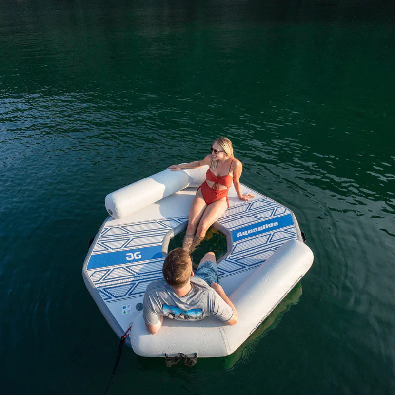 Aquaglide Backside Lounge Inflatable Lake Lounger with Backrest