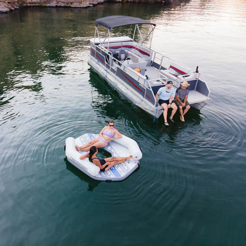 Aquaglide Backside Lounge Inflatable Lake Lounger with Backrest