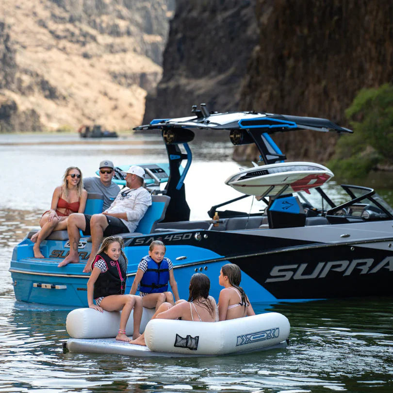 Aquaglide Backside Lounge Inflatable Lake Lounger with Backrest
