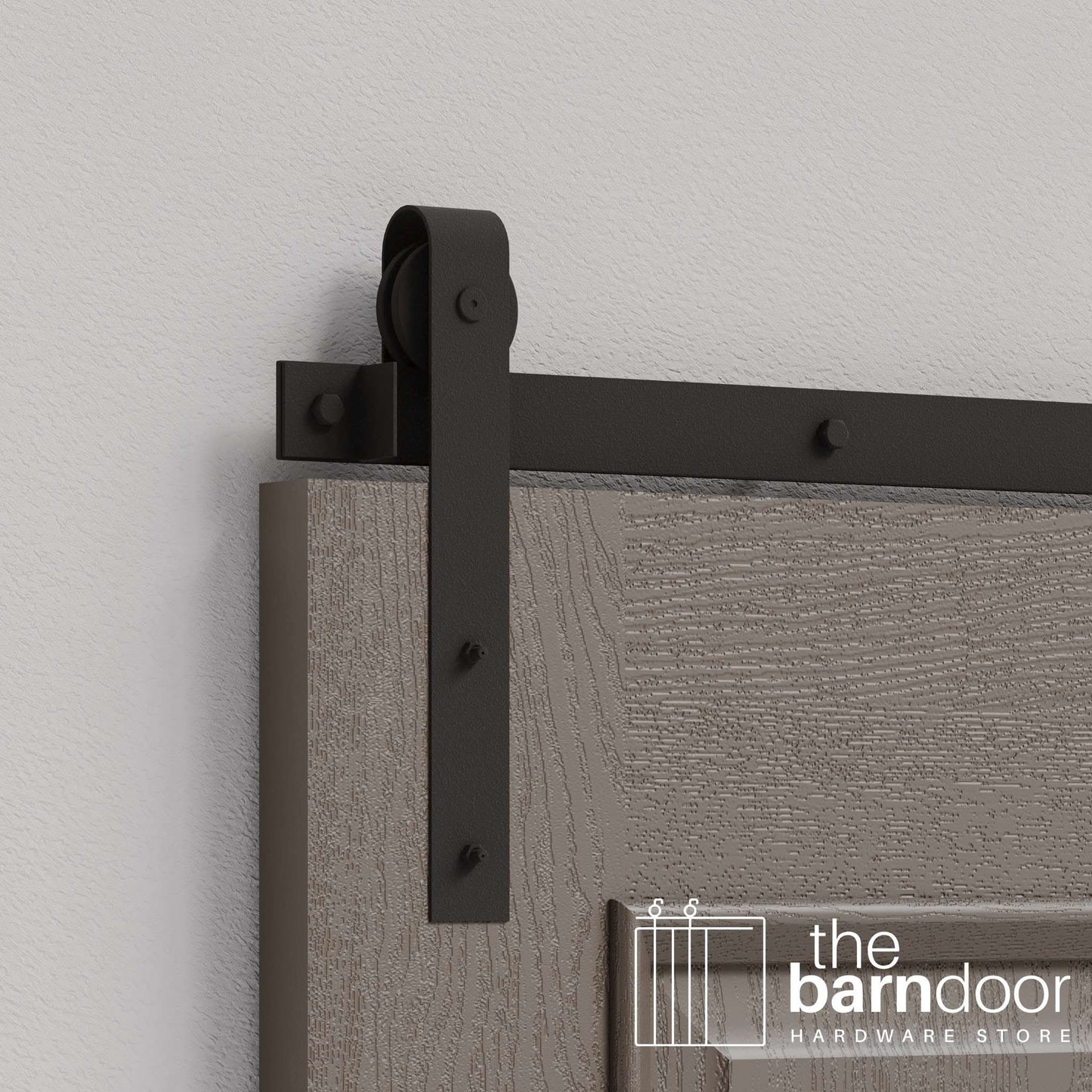 J Strap Heavy Duty Sliding Barn Door Hardware Kit