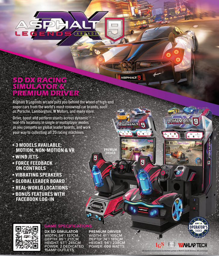 LAI Games Asphalt 9 Legends Arcade DX
