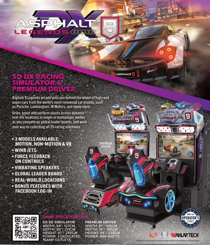 LAI Games Asphalt 9 Legends Arcade Game