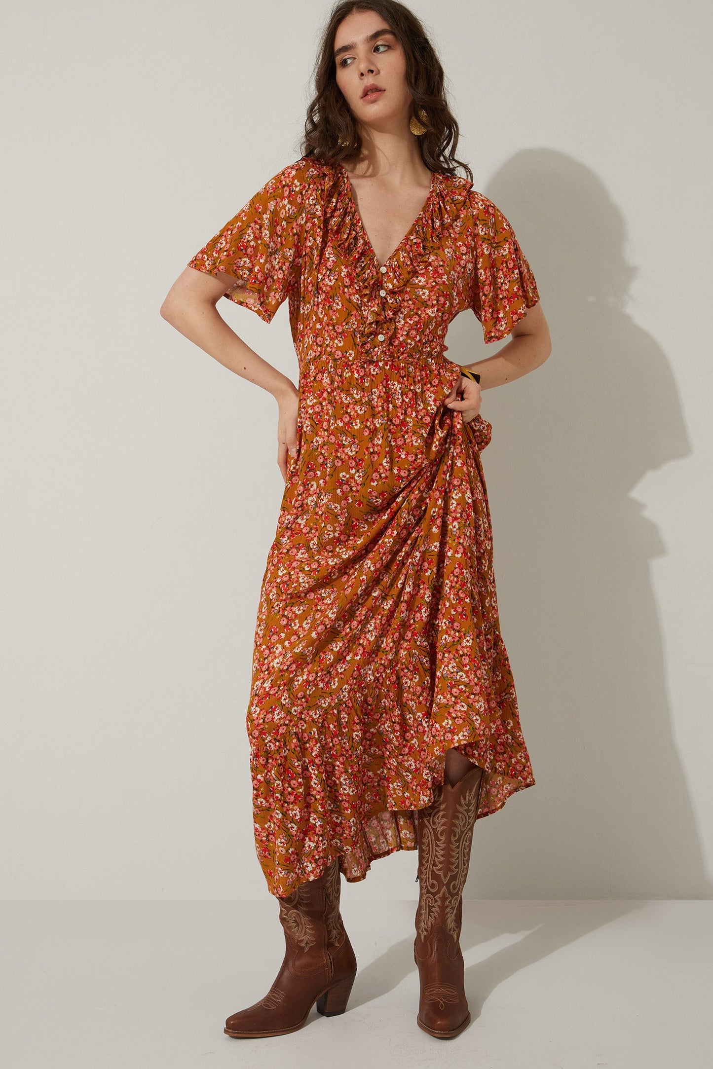 Bernadette Ruffle Dress / Elegant Ruffle Midi Dress / Romantic Tiered Ruffle Dress / Chic Flowing Ruffle Dress / Classic Bernadette Style Dress / Soft Frill Detail Dress / Feminine Ruffle Gown Dress / Graceful Tiered Midi Dress / Luxury Ruffle Statement Dress / Modern Ruffle Elegance Dress / Designer Bernadette Dress / Flowy Romantic Dress / Sophisticated Ruffle Hem Dress / Timeless Frill Midi Dress / Delicate Layered Ruffle Dress / High-Fashion Ruffle Dress / Elegant Party Ruffle Dress / Soft Draped Frill 