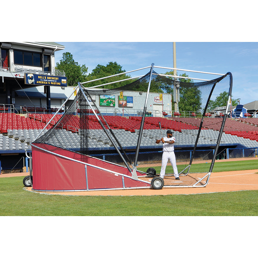 Jaypro Bomber Pro Heavy-Duty Portable Batting Cage 18 ft. Wide