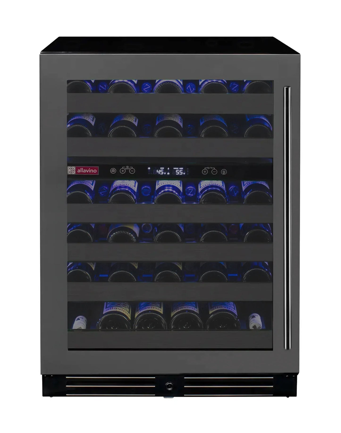 Allavino Reserva Series 50 Bottle Wine Cooler Refrigerator with Black Stainless Steel Door