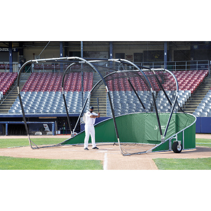 Jaypro Bomber Elite Batting Cage 18x12x22 ft - Portable Heavy-Duty
