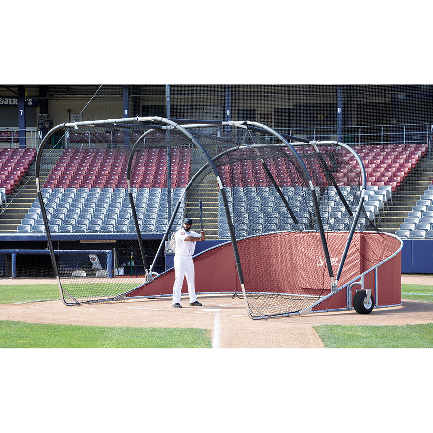 Jaypro Bomber Elite Batting Cage 18x12x22 ft - Portable Heavy-Duty