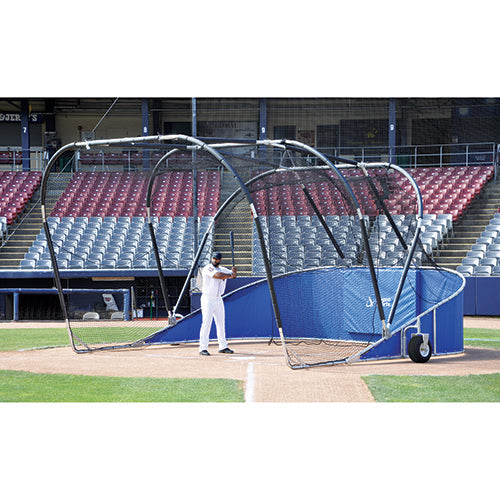Jaypro Bomber Elite Batting Cage 18x12x22 ft - Portable Heavy-Duty
