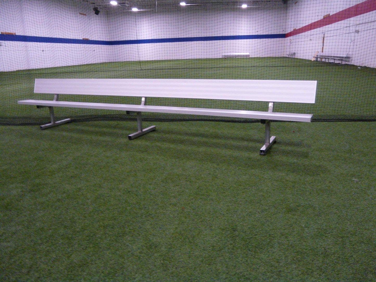 Bison Portable Aluminum Player Bench with Backrest