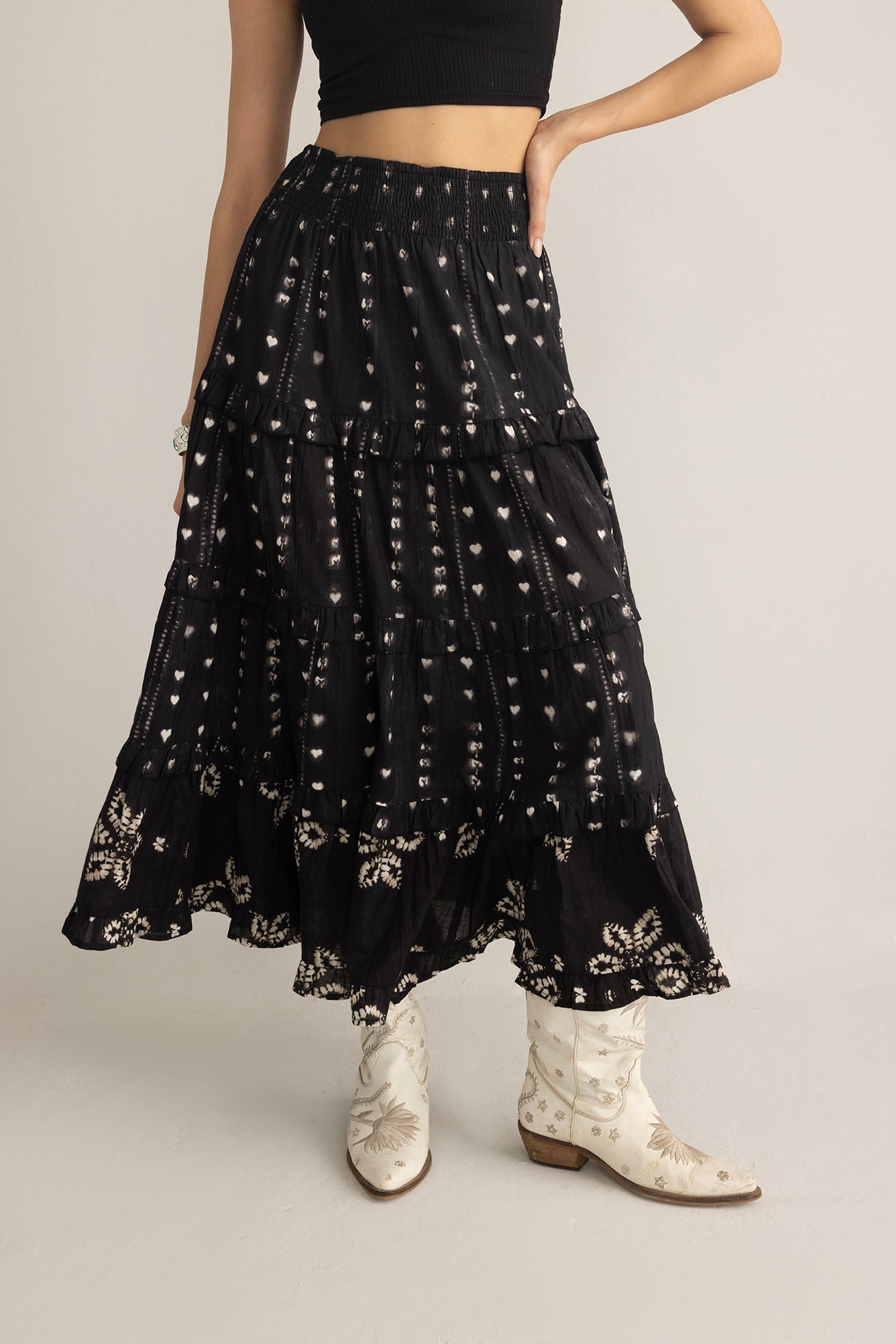 Clover Noir Skirt / Black Clover Elegance Skirt / Noir Chic Clover Skirt / Dark Bloom Midi Skirt / Elegant Black Floral Skirt / Clover Pattern A-Line Skirt / Midnight Clover Skirt / Classic Noir Print Skirt / Romantic Black Floral Skirt / Soft Draped Clover Skirt / Modern Noir Midi Skirt / Timeless Black Bloom Skirt / Luxe Clover Design Skirt / Flowing Noir Floral Skirt / Urban Black Elegance Skirt / Minimal Clover Skirt / Chic Dark Floral Skirt / Designer Noir Clover Skirt / Elegant Evening Skirt / Black G