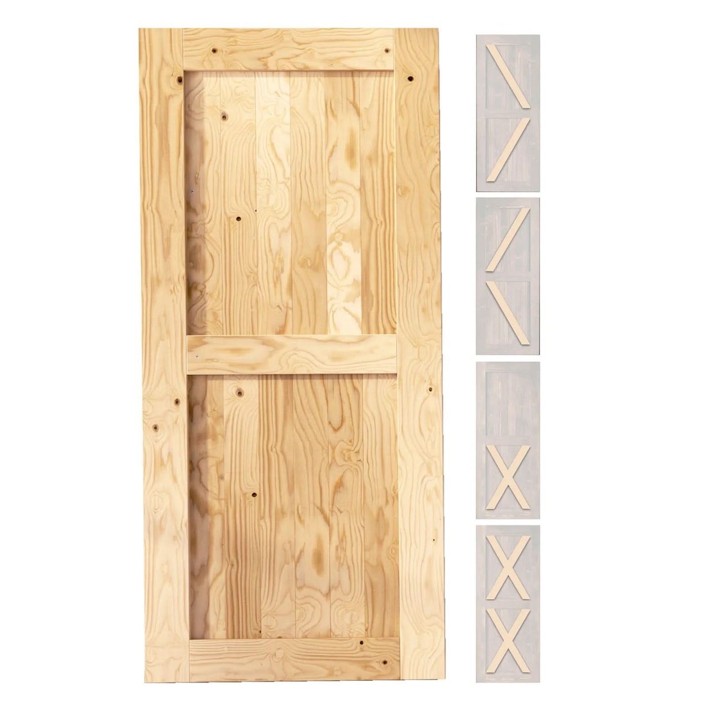 Classic Double Barn Door Kit | Brushed Nickel Hardware