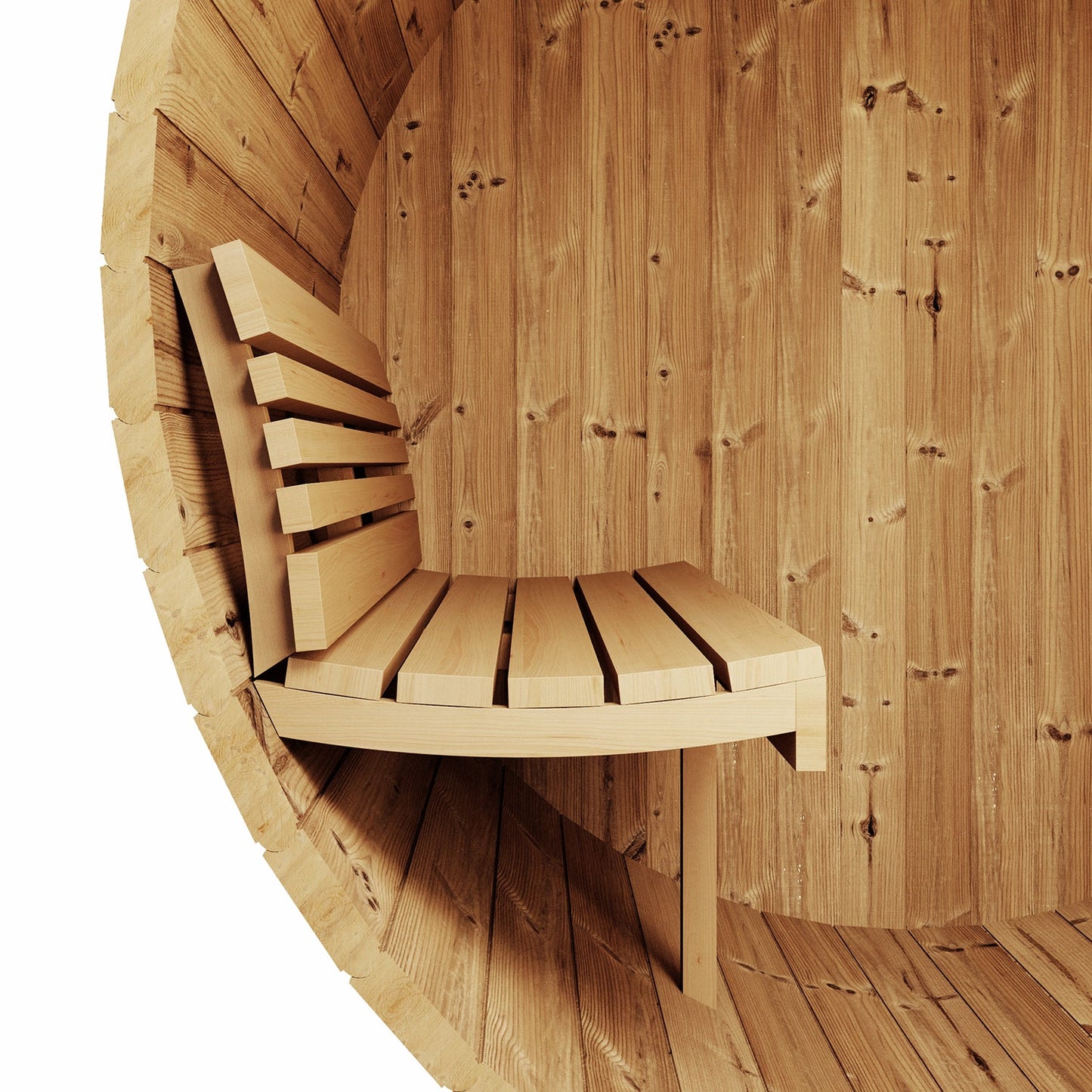 SaunaLife Model E7G Sauna Barrel with Glass Front