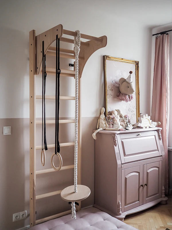 BenchK 112 Childrens Home Gymnastics Ladder with Removable Desk