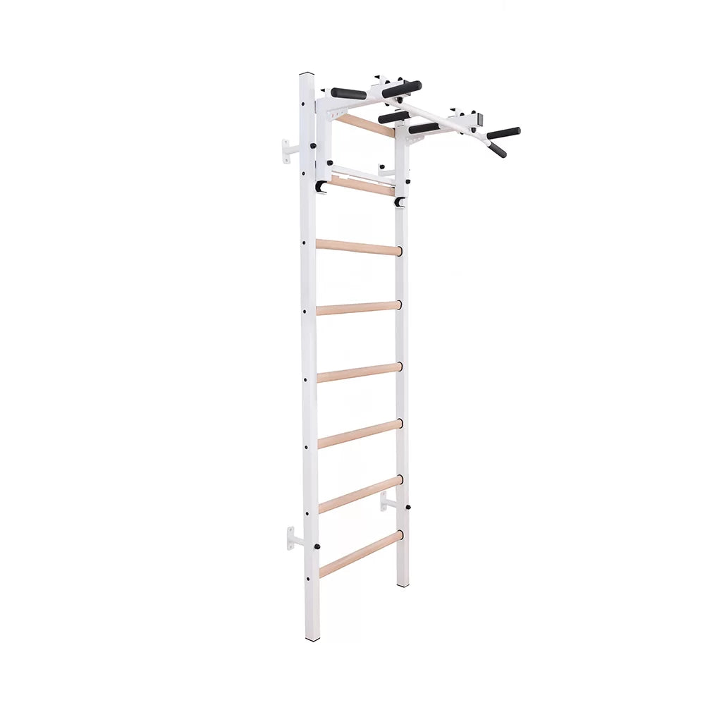 BenchK 231 Gymnastic Wall Bars with Convertible Pull-up Bar / Barbell Holder