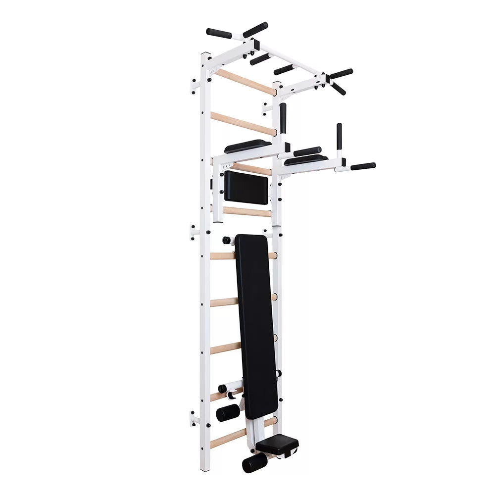 BenchK 723 Gymnastic Ladder with Workout Bench for Home Gym or Fitness Room
