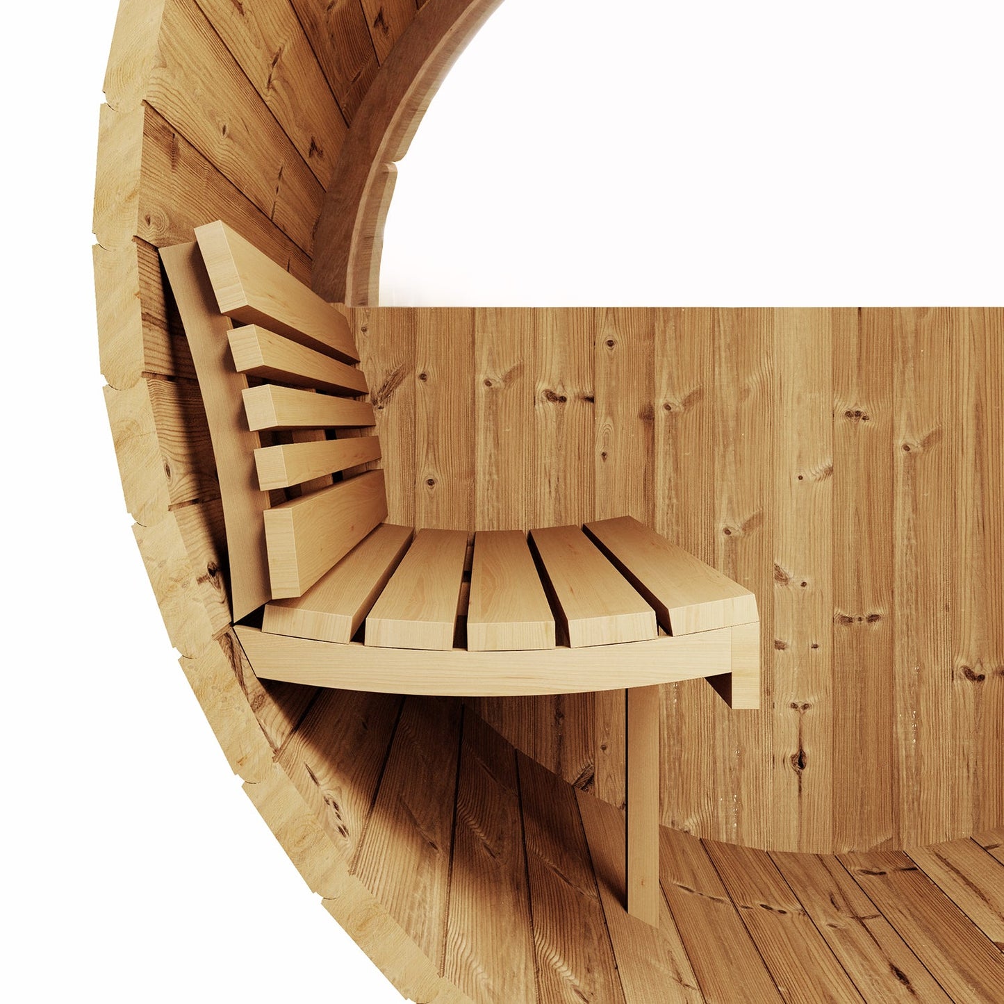 SaunaLife Model E8W Sauna Barrel with Rear Window