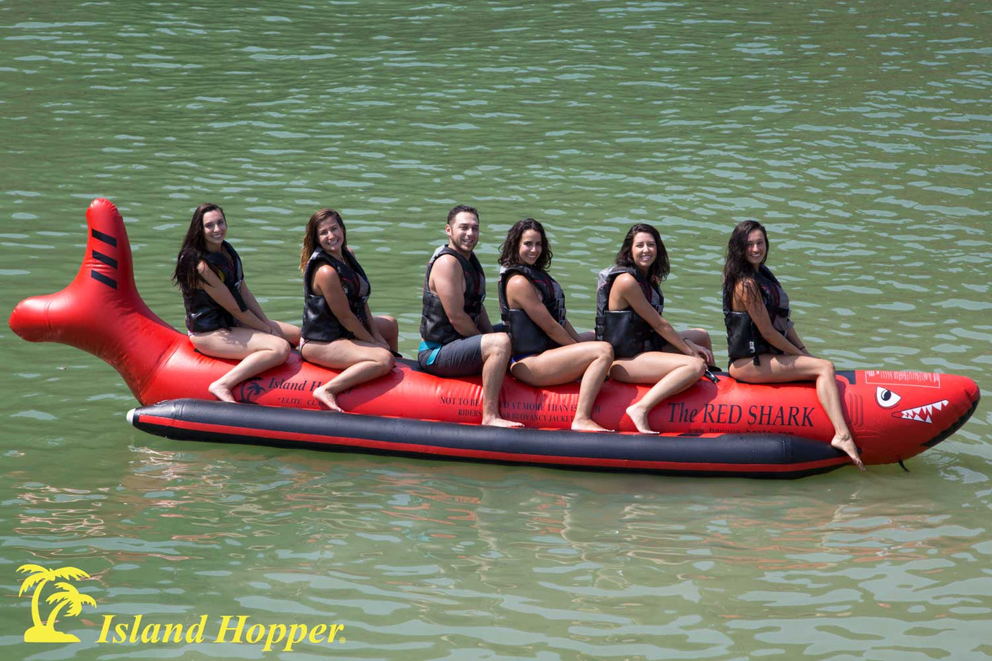 Island Hopper Red Shark 6 Passenger “Elite Class” Banana Boat Heavy Commercial