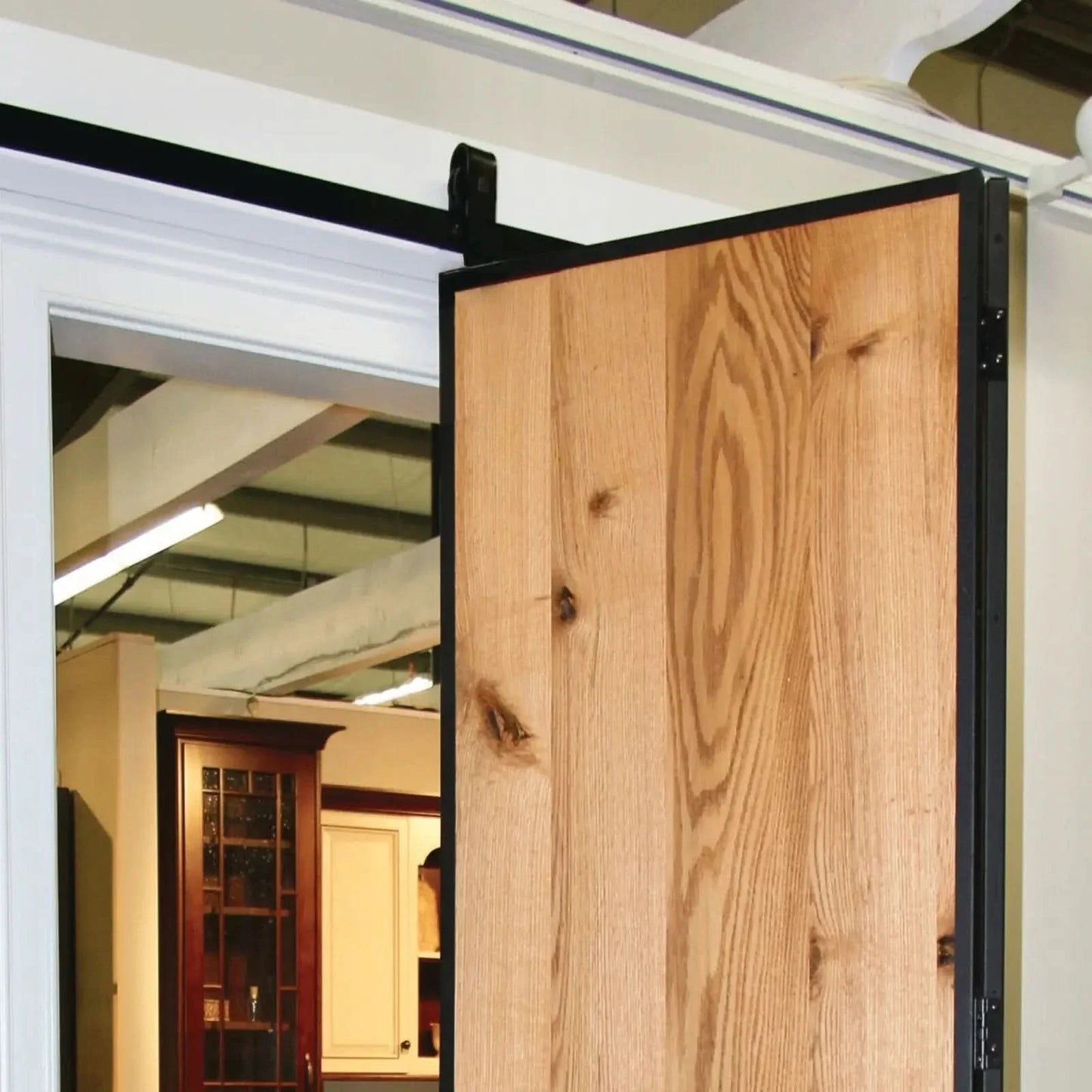 Classic J-Strap Bifold Barn Door Hardware Kit | 2 Door Kit