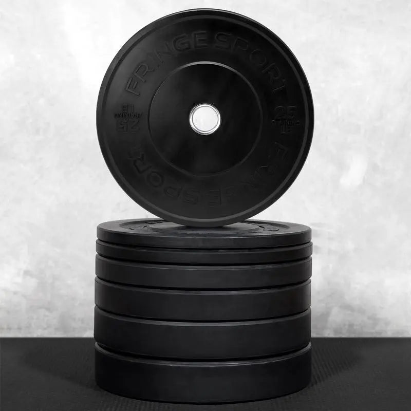 Fringe Sport Black Bumper Plate Set