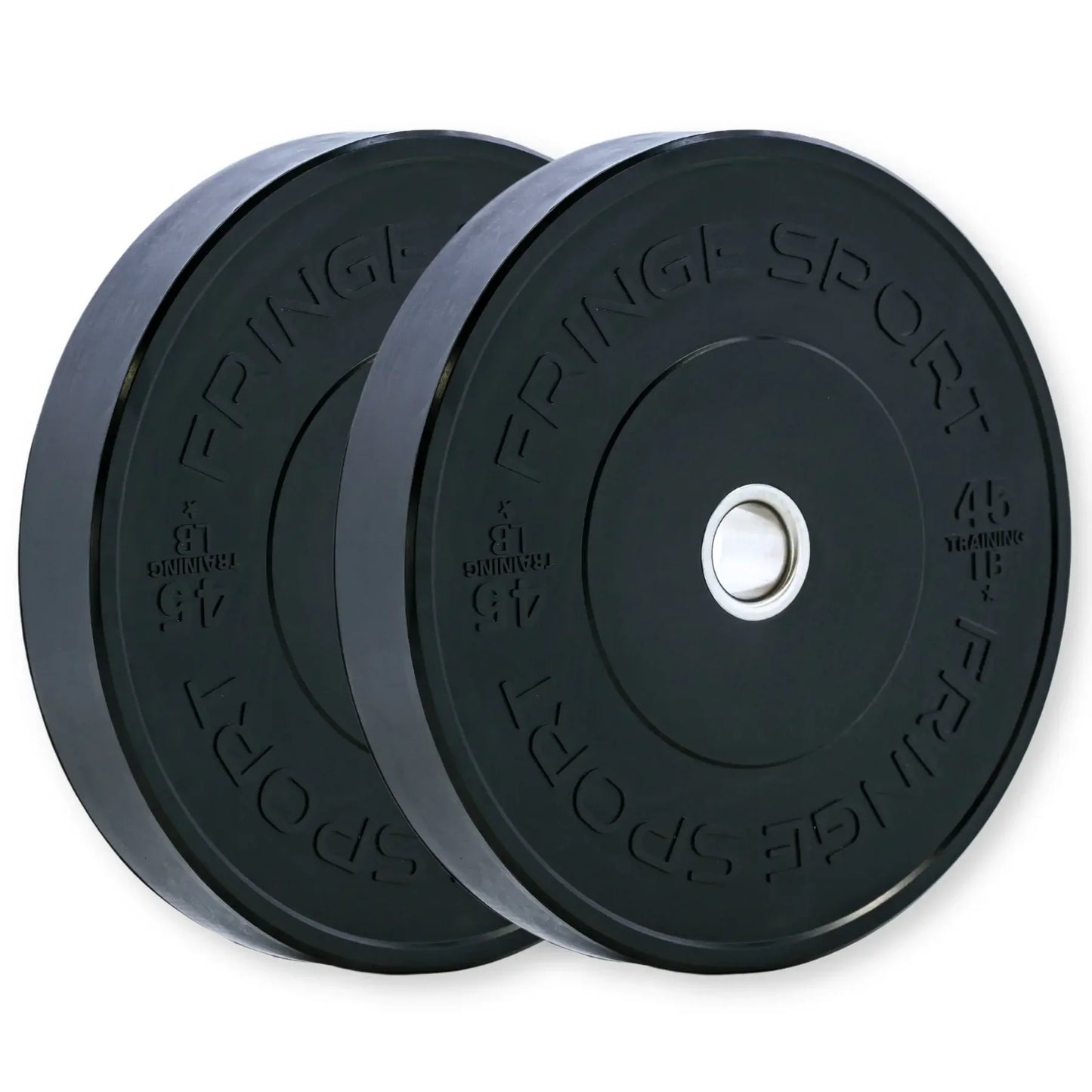 Fringe Sport Black Bumper Plate Set