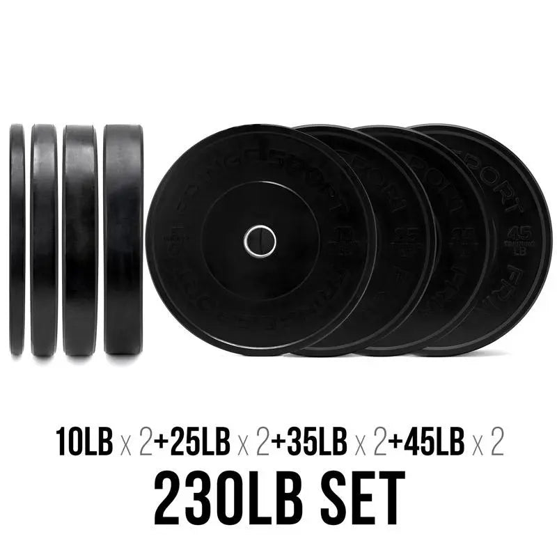 Fringe Sport Black Bumper Plate Set