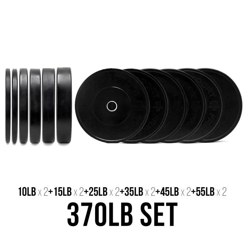 Fringe Sport Black Bumper Plate Set