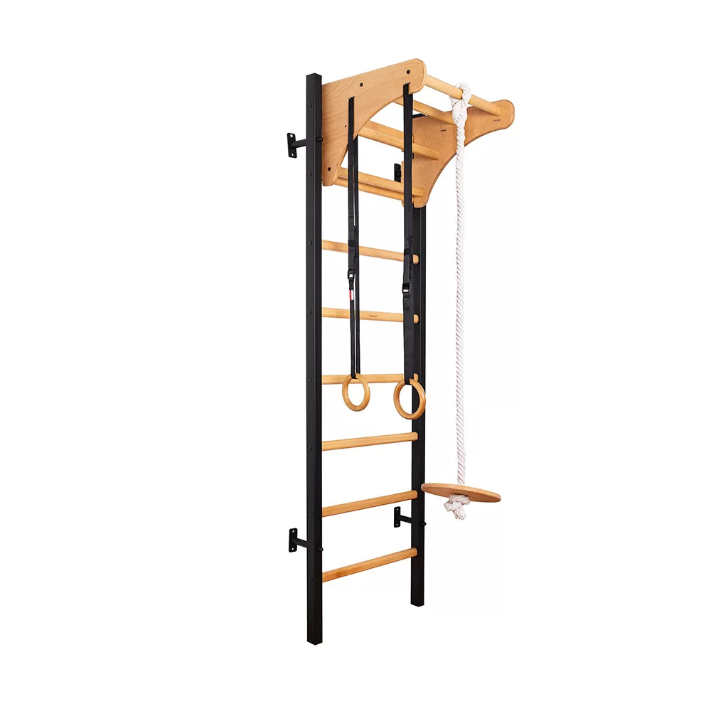 BenchK 211 Gymnastic Wall Bars with Ring and Swing Accessories