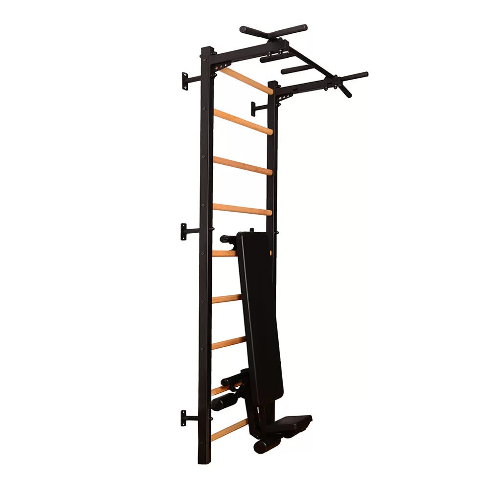 BenchK 723 Gymnastic Ladder with Workout Bench for Home Gym or Fitness Room