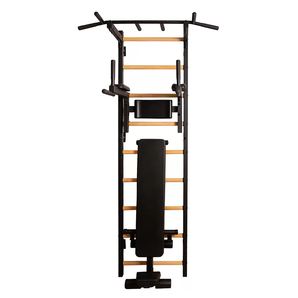 BenchK 723 Gymnastic Ladder with Workout Bench for Home Gym or Fitness Room