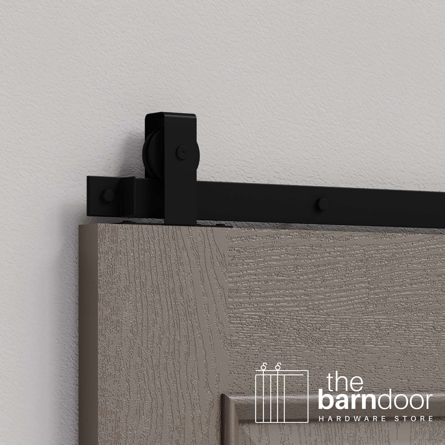 Flat Top Top Mount Heavy Duty Sliding Barn Door Hardware Kit