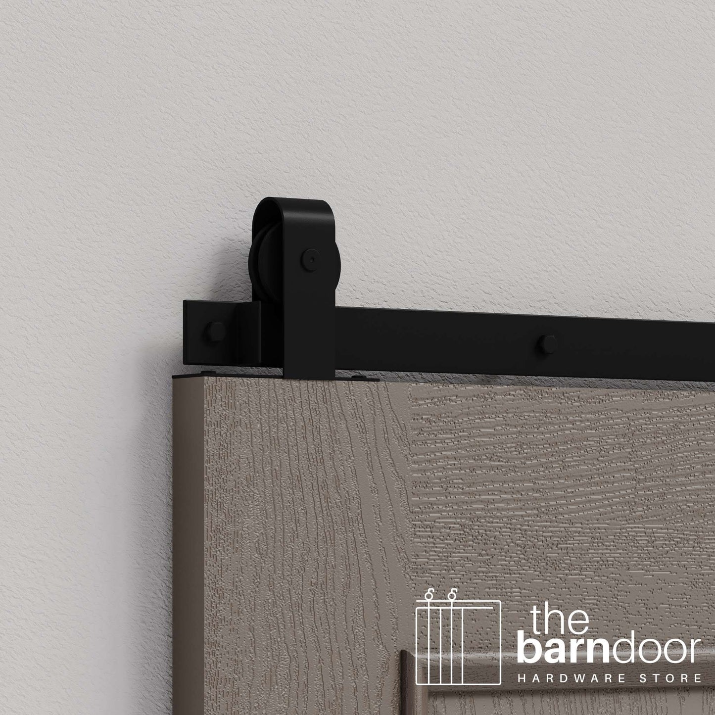 J Top Mount Heavy Duty Sliding Barn Door Hardware Kit