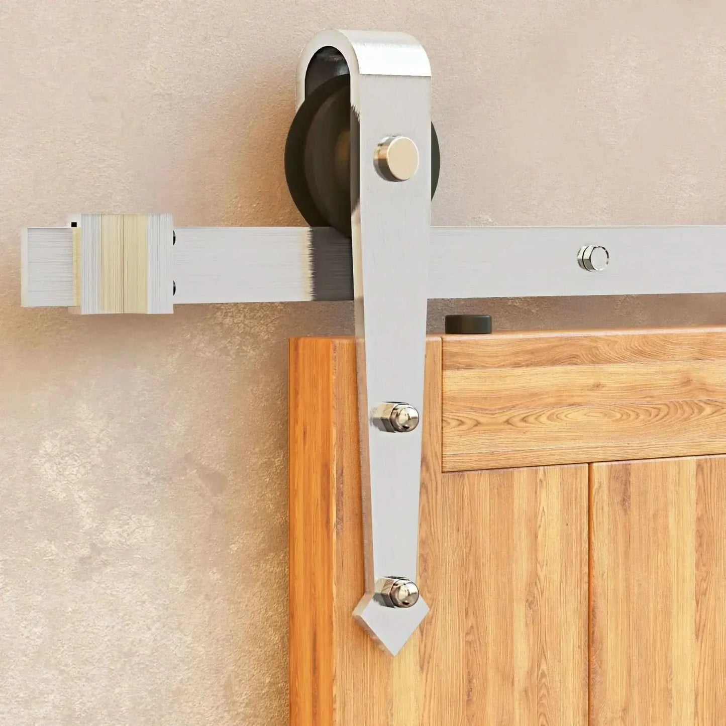 Classic Single Barn Door Kit | Brushed Nickel Hardware