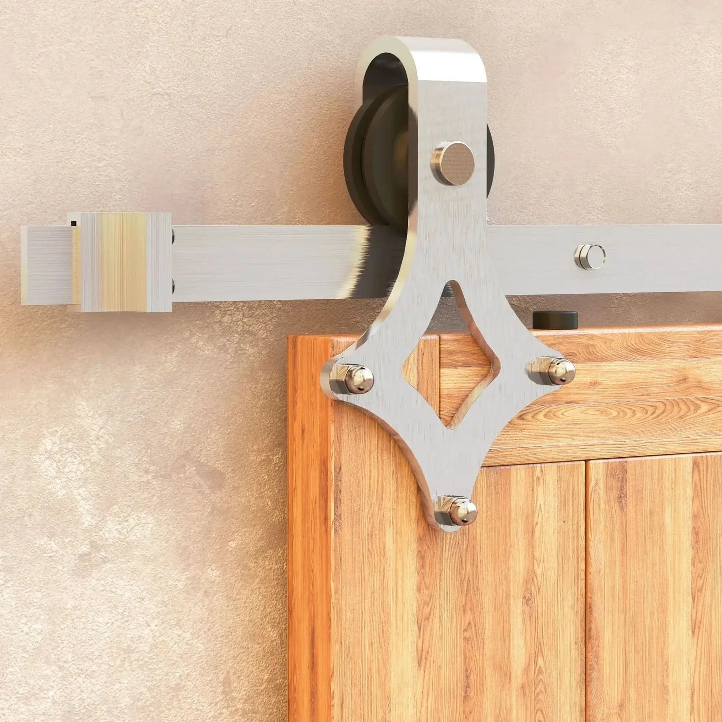 Classic Single Barn Door Kit | Brushed Nickel Hardware