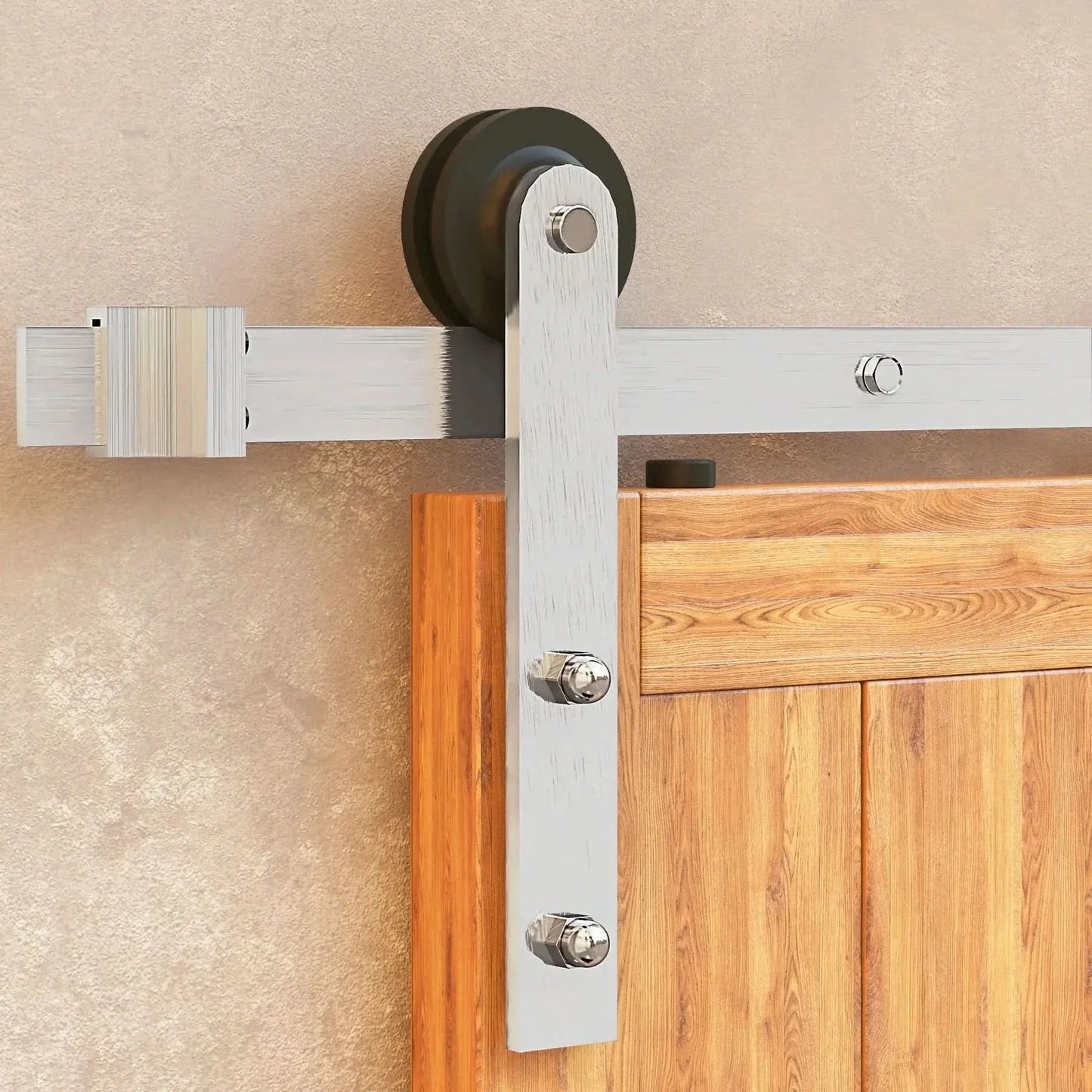 Classic Double Barn Door Kit | Brushed Nickel Hardware