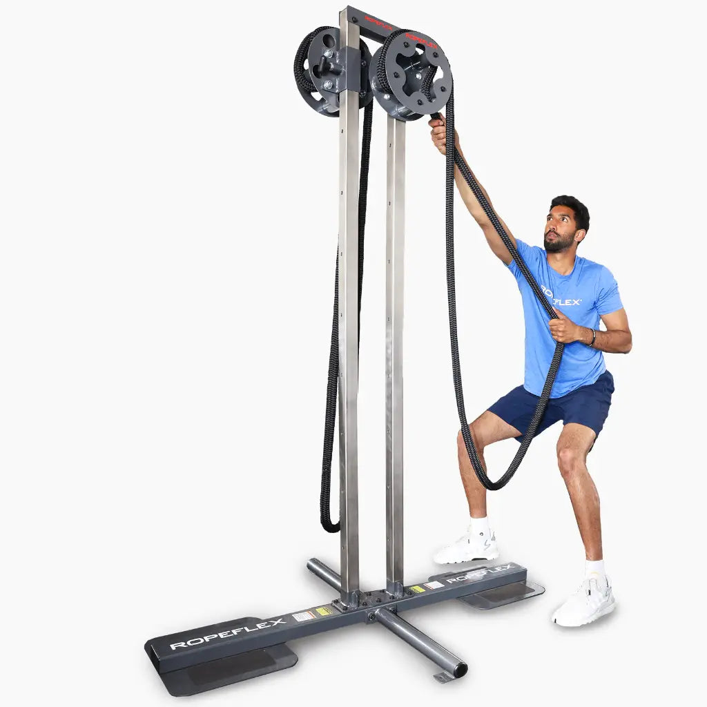 Ropeflex RX1500 Upright Multi-Drum Variable friction Infinity Rope Trainer
