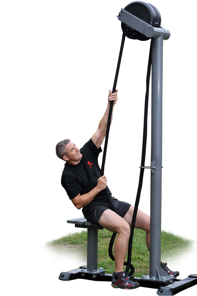 Ropeflex RX5500 Vertical Outdoor Endless Rope Station with magnetic Progressive Resistance technology