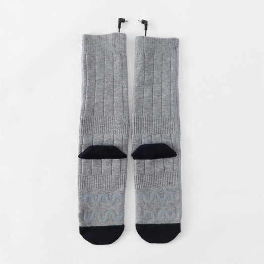 Heating socks, warm electric socks, USB charging long tube skiing socks, men's and women's winter heating and foot warming socks