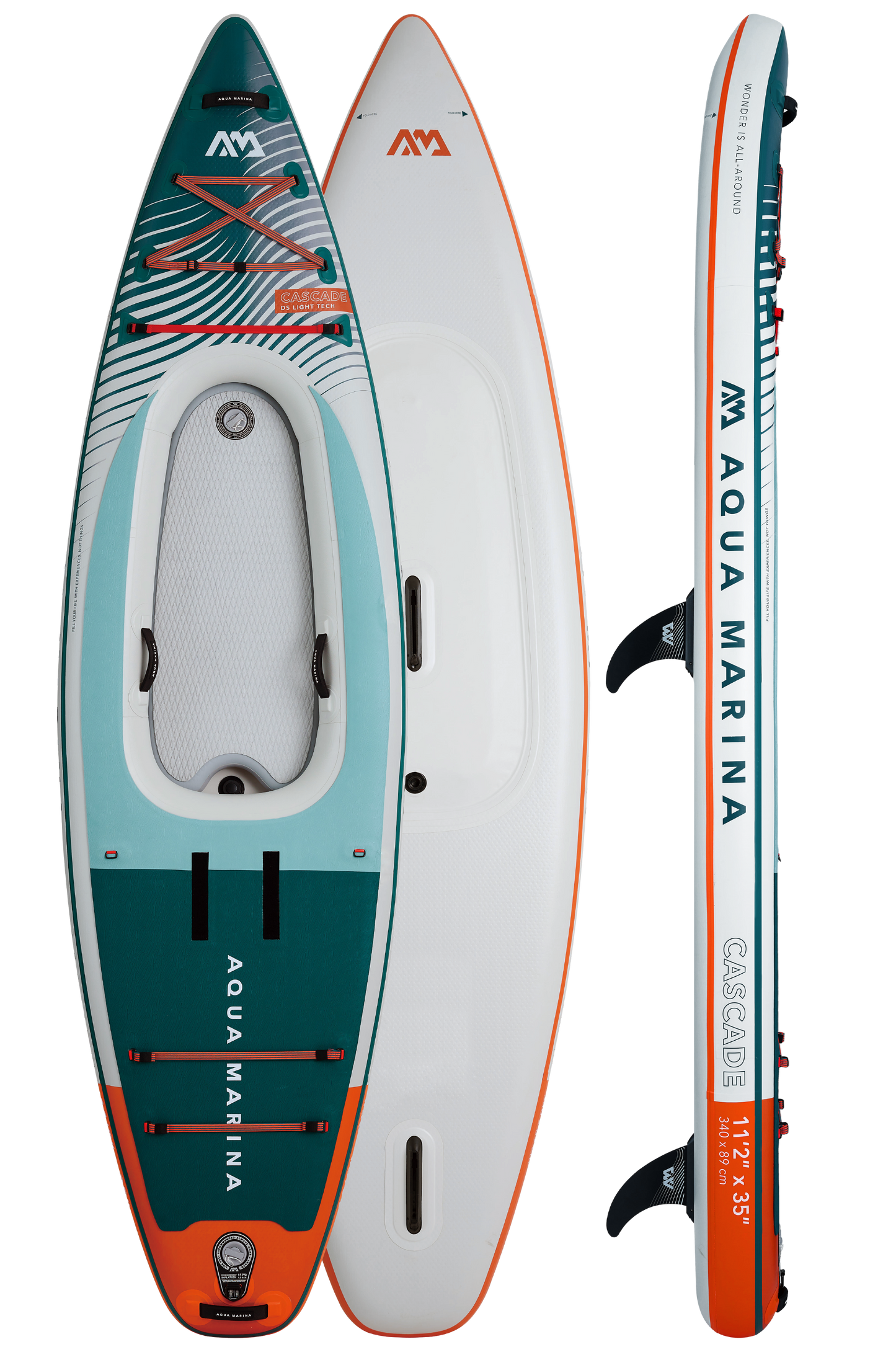 Aqua Marina Cascade Inflatable SUP-Kayak with 2-in-1 DUAL-TECH Paddle.