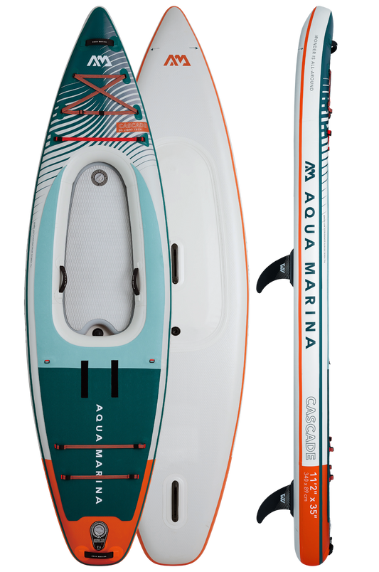 Aqua Marina Cascade Inflatable SUP-Kayak with 2-in-1 DUAL-TECH Paddle.