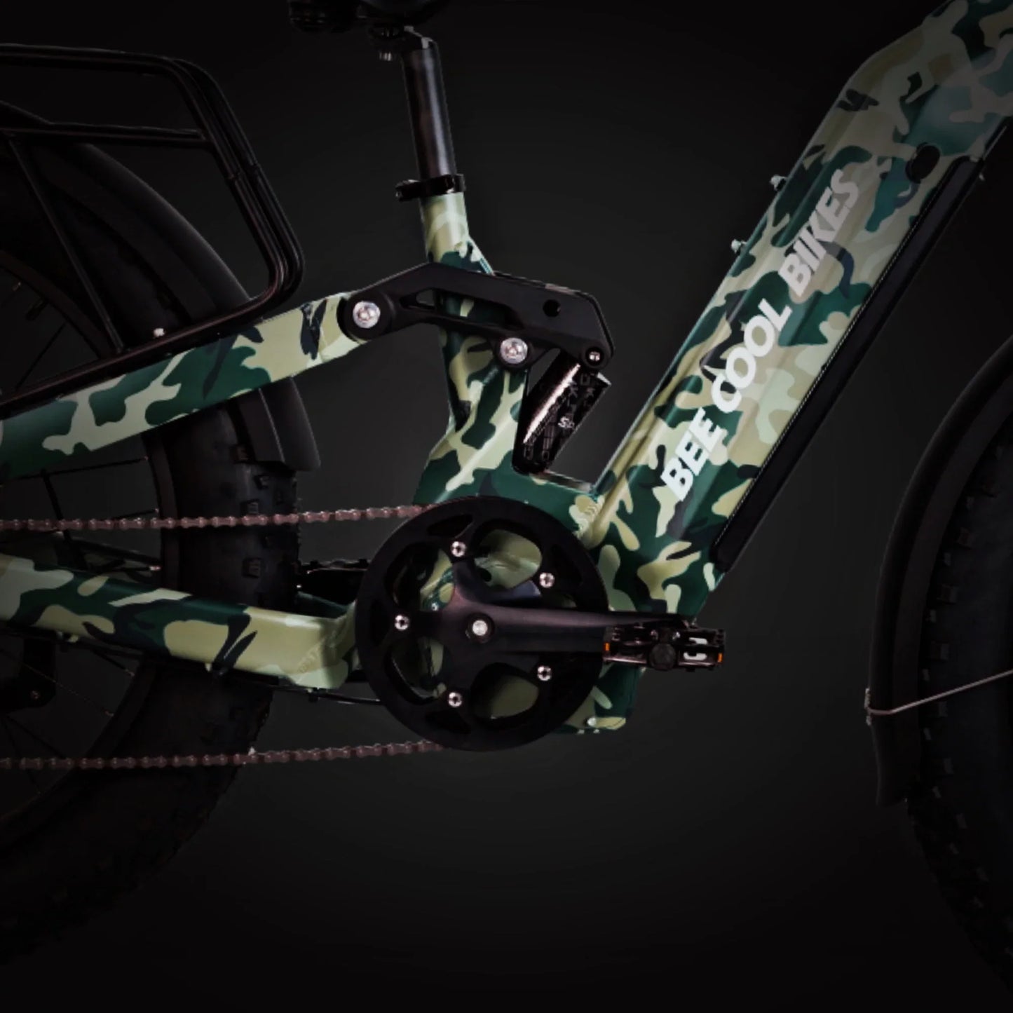 Bee Defender Step-Thru Full Suspension Step-Thru Mountain Electric Bike