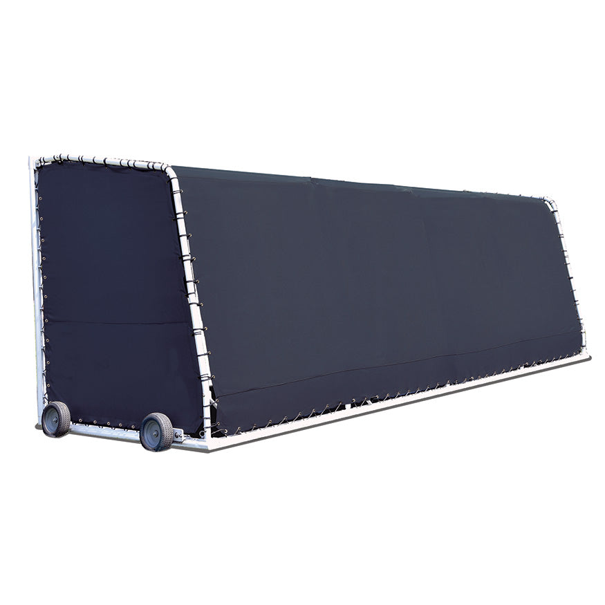 Jaypro Club Team Shelter - Portable Aluminum Frame, Weather Resistant, 10 Seat