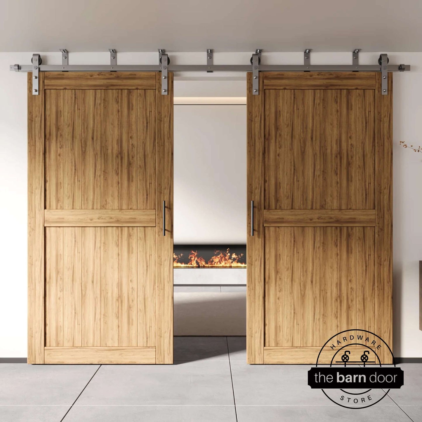 Ceiling Mounted Barn Door Hardware Kit