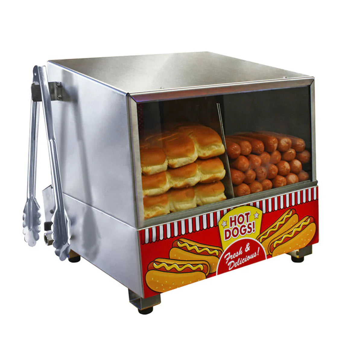 8080 Classic Dog Hot Dog Steamer by Paragon Concessions
