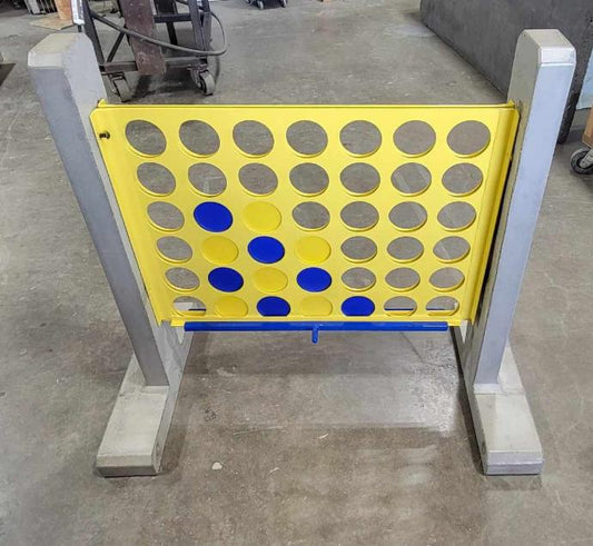 Stone Age Concrete Outdoor Connect-4 Game Set