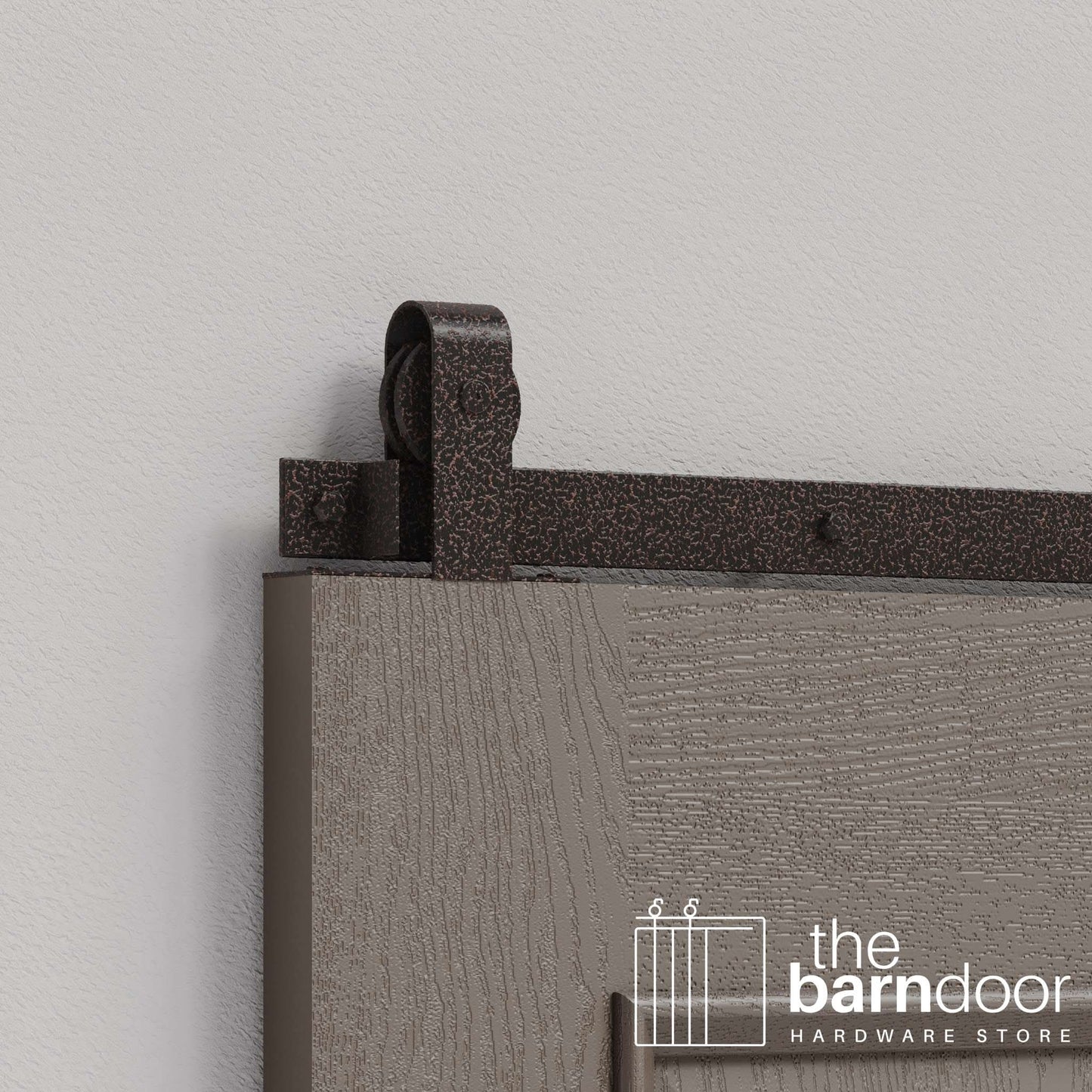 J Top Mount Heavy Duty Sliding Barn Door Hardware Kit