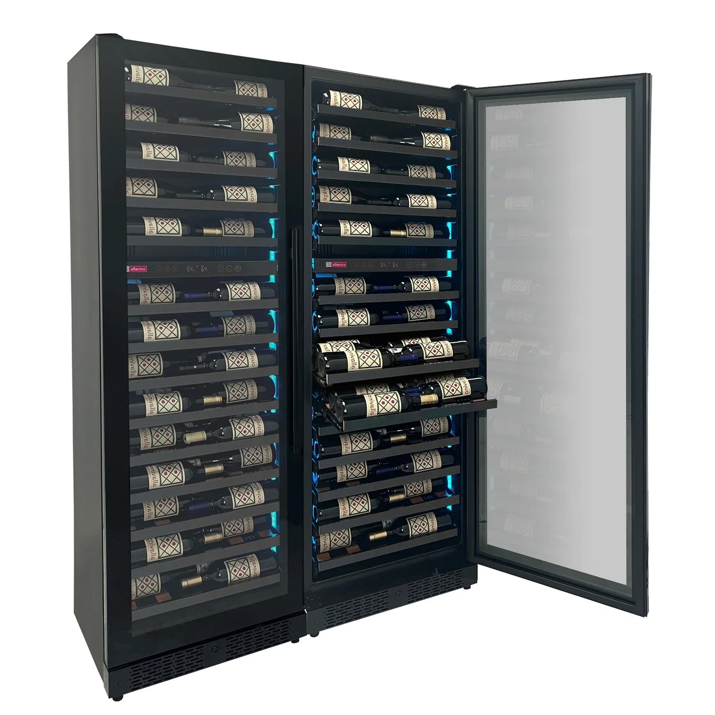 Allavino Reserva Series 134 Bottle Shallow Side-by-Side Wine Refrigerators
