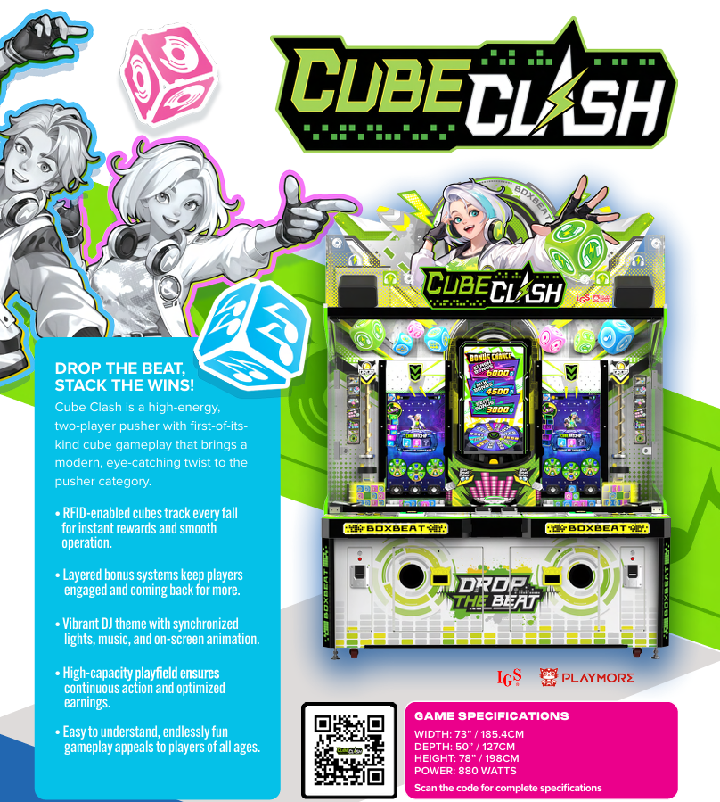 LAI Games Cube Clash Pusher Arcade Game